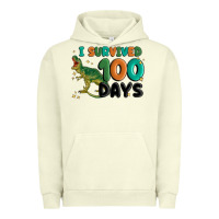 Pigment Pistachio i survived 100 days Urban Hoodie - MaliasSmallBusiness