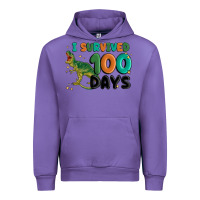 Tulip i survived 100 days Urban Hoodie - MaliasSmallBusiness