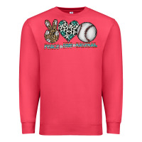 Cardinal peace love baseball Premium Sweatshirt - CowhideDigitalArt