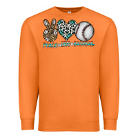 Carrot peace love baseball Premium Sweatshirt - CowhideDigitalArt