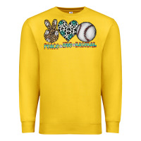 Lemon peace love baseball Premium Sweatshirt - CowhideDigitalArt