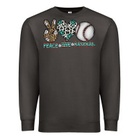 Smoke peace love baseball Premium Sweatshirt - CowhideDigitalArt
