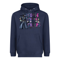 Navy people give me the creeps Heavyweight Hoodie - CowhideDigitalArt