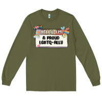 Army Green proud ally Long Sleeve Tee - MaliasSmallBusiness