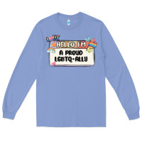 Colony Blue proud ally Long Sleeve Tee - MaliasSmallBusiness