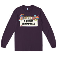 Plum proud ally Long Sleeve Tee - MaliasSmallBusiness