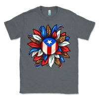 Charcoal Heather puerto rico sunflower Classic Tee - texasbilliewilder