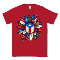 Red puerto rico sunflower Classic Tee - texasbilliewilder