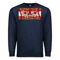 Navy baseball gnome license plate Premium Sweatshirt - HRA Design Shop