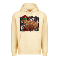 Pina Colada christmas highland cow Premium Hoodie - BarkalooDesign