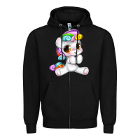 Black pride cute unicorn Zipper Hoodie - texasbilliewilder