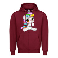 Burgundy pride cute unicorn Zipper Hoodie - texasbilliewilder