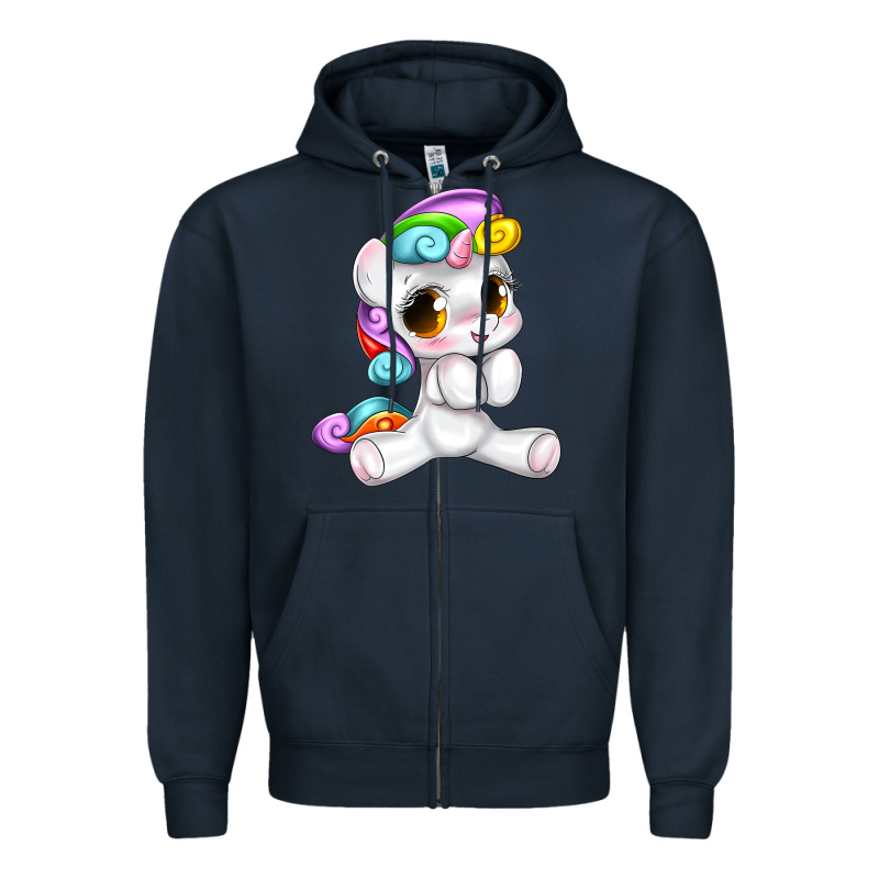 Pride Cute Unicorn Zipper Hoodie by texasbilliewilder | Teevron