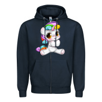 Navy pride cute unicorn Zipper Hoodie - texasbilliewilder