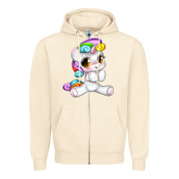 Sandshell pride cute unicorn Zipper Hoodie - texasbilliewilder