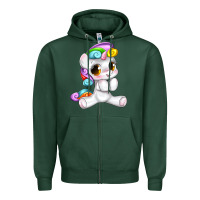 Sports Green pride cute unicorn Zipper Hoodie - texasbilliewilder
