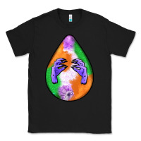 Black halloween hands teardrop Classic Tee - BundleAndBundleShop