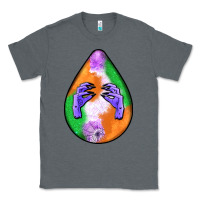Charcoal Heather halloween hands teardrop Classic Tee - BundleAndBundleShop