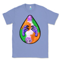 Colony Blue halloween hands teardrop Classic Tee - BundleAndBundleShop
