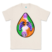 Natural halloween hands teardrop Classic Tee - BundleAndBundleShop
