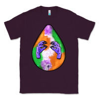 Plum halloween hands teardrop Classic Tee - BundleAndBundleShop