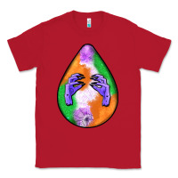 Red halloween hands teardrop Classic Tee - BundleAndBundleShop