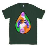 Sports Green halloween hands teardrop Classic Tee - BundleAndBundleShop