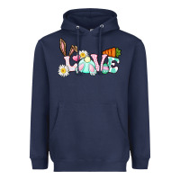 Navy Love Easter bunny Easter Day Heavyweight Hoodie - CowGirlArtShop