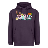 Plum Love Easter bunny Easter Day Heavyweight Hoodie - CowGirlArtShop