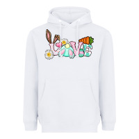 White Love Easter bunny Easter Day Heavyweight Hoodie - CowGirlArtShop