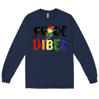 Navy pride vibes Long Sleeve Tee - MaliasSmallBusiness