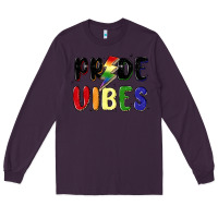 Plum pride vibes Long Sleeve Tee - MaliasSmallBusiness