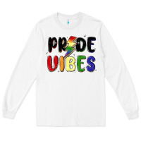 White pride vibes Long Sleeve Tee - MaliasSmallBusiness