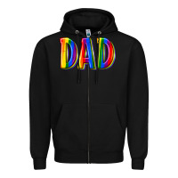 Black pride dad Zipper Hoodie - texasbilliewilder