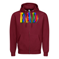Burgundy pride dad Zipper Hoodie - texasbilliewilder