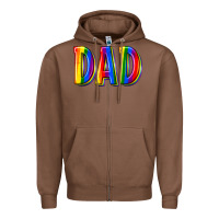 Chestnut pride dad Zipper Hoodie - texasbilliewilder