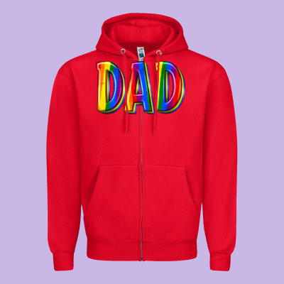 Zipper Hoodie pride dad