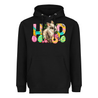 Black Hop Rabbit Easter Heavyweight Hoodie - Neo Western