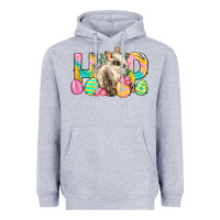 Heather Grey Hop Rabbit Easter Heavyweight Hoodie - Neo Western