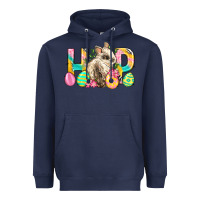 Navy Hop Rabbit Easter Heavyweight Hoodie - Neo Western