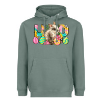 Sage Hop Rabbit Easter Heavyweight Hoodie - Neo Western