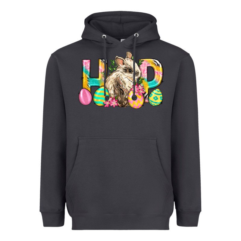 Hop Rabbit Easter Heavyweight Hoodie by Neo Western | Teevron