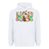 White Hop Rabbit Easter Heavyweight Hoodie - Neo Western