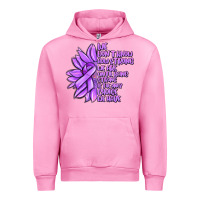Fuchsia Pink purple pancreatic cancer sunflower and cancer ribb Urban Hoodie - MaliasSmallBusiness