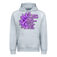 Heather Grey purple pancreatic cancer sunflower and cancer ribb Urban Hoodie - MaliasSmallBusiness