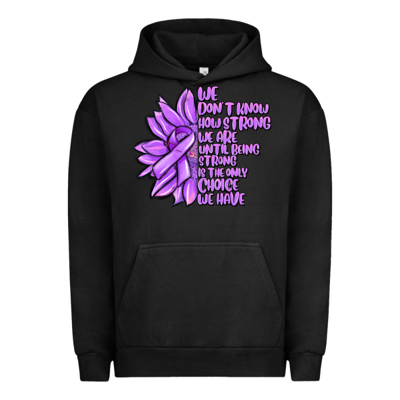 Purple Pancreatic Cancer Sunflower And Cancer Ribb Urban Hoodie by MaliasSmallBusiness | Teevron