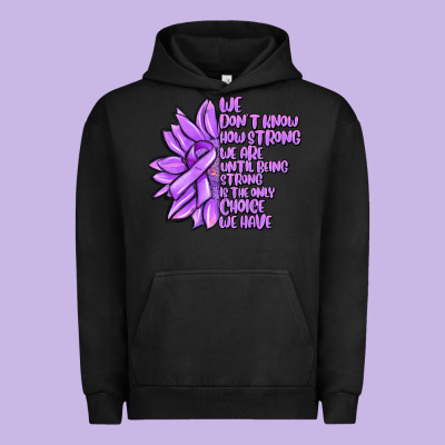 Purple Pancreatic Cancer Sunflower And Cancer Ribb Urban Hoodie Designed By Maliassmallbusiness