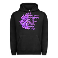 Pigment Black purple pancreatic cancer sunflower and cancer ribb Urban Hoodie - MaliasSmallBusiness