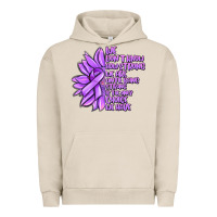 Pigment French Oak purple pancreatic cancer sunflower and cancer ribb Urban Hoodie - MaliasSmallBusiness