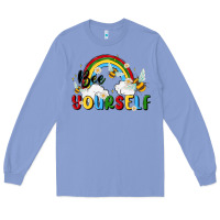 Colony Blue bee yourself Long Sleeve Tee - MaliasSmallBusiness